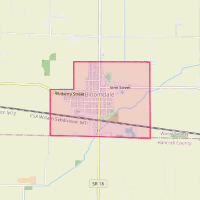 Map of Bloomdale