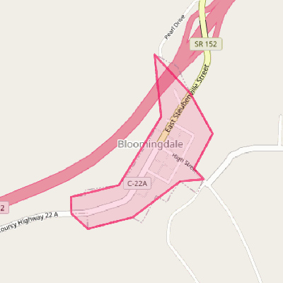 Map of Bloomingdale