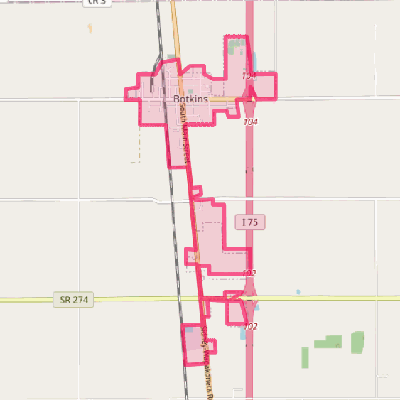 Map of Botkins