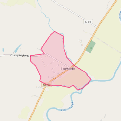 Map of Bourneville