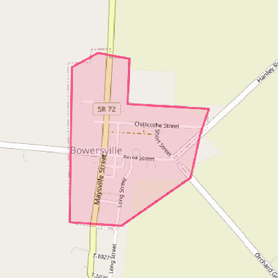 Map of Bowersville