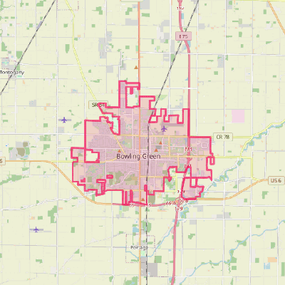 Map of Bowling Green