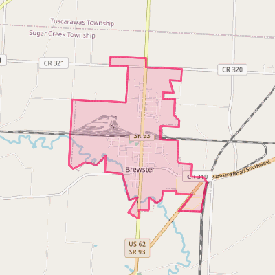 Map of Brewster