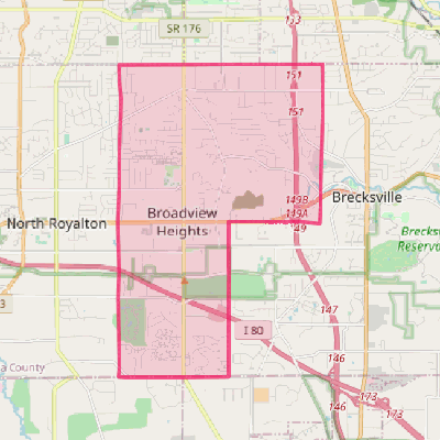 Map of Broadview Heights