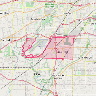 Map of Brook Park