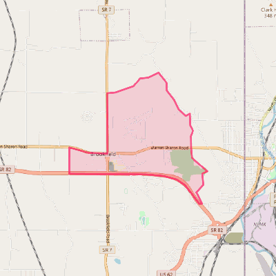 Map of Brookfield Center