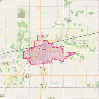 Map of Bryan