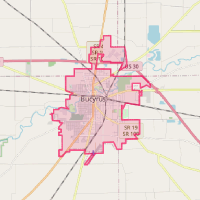 Map of Bucyrus