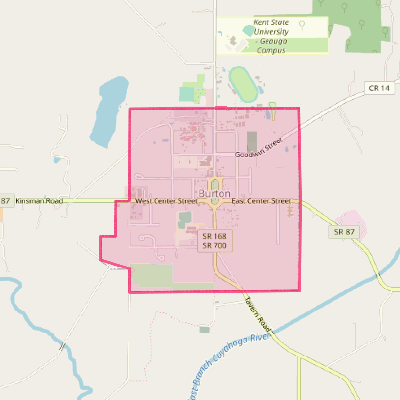 Map of Burton