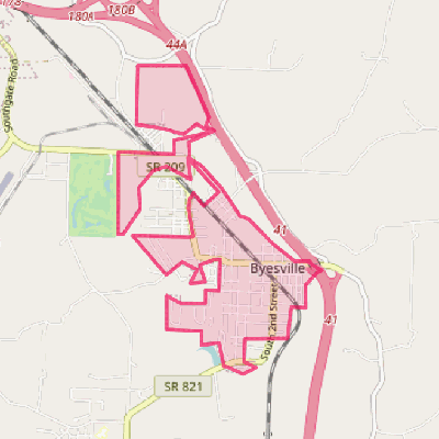 Map of Byesville