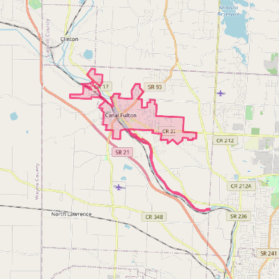 Map of Canal Fulton