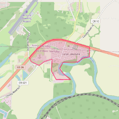 Map of Canal Lewisville