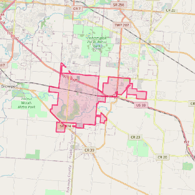 Map of Canal Winchester