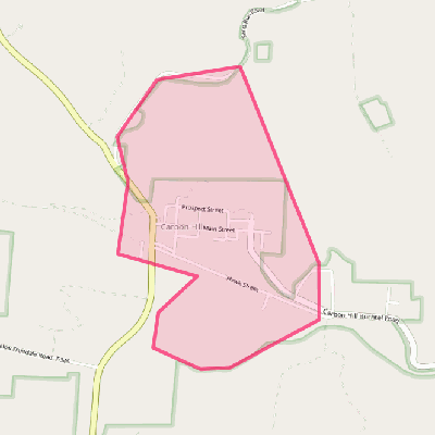 Map of Carbon Hill