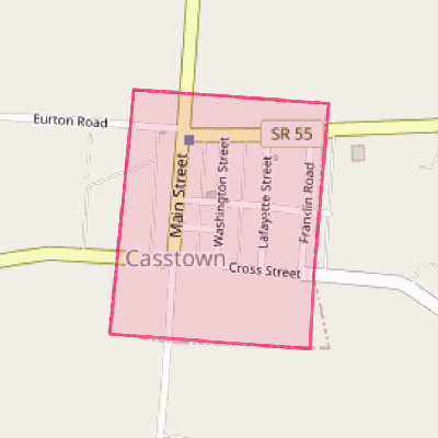 Map of Casstown