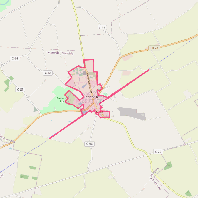 Map of Cedarville