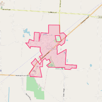 Map of Centerburg