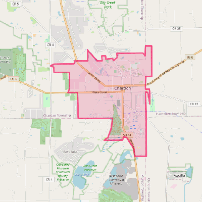 Map of Chardon