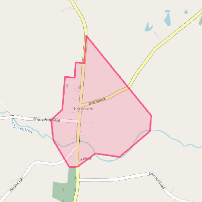 Map of Cherry Fork