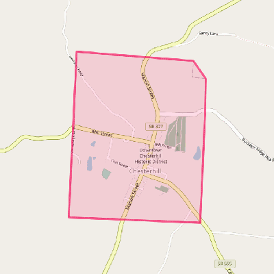 Map of Chesterhill