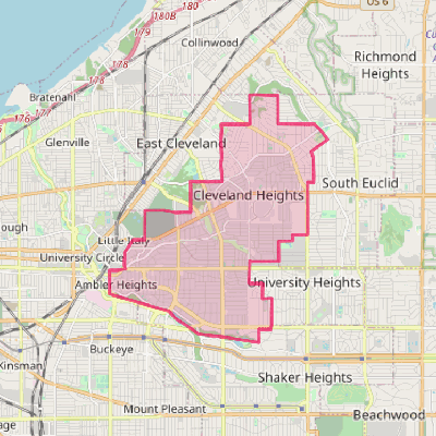 Map of Cleveland Heights