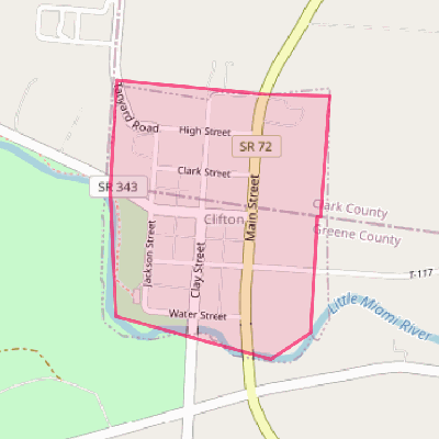 Map of Clifton