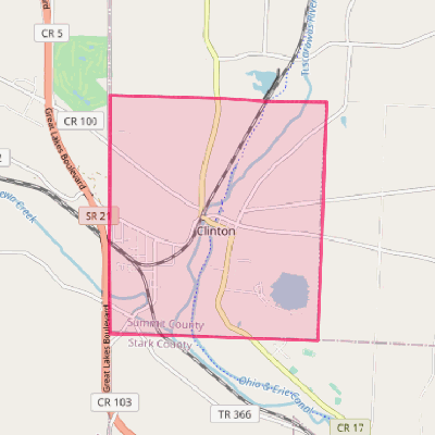 Map of Clinton