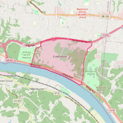 Map of Coldstream