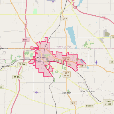 Map of Columbiana