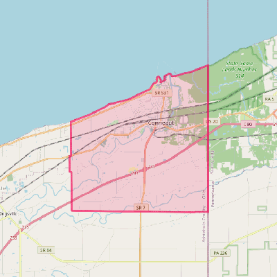 Map of Conneaut