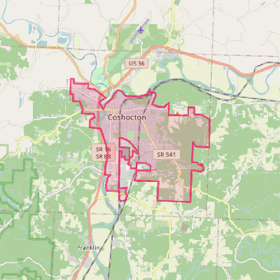 Map of Coshocton