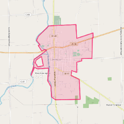 Map of Covington