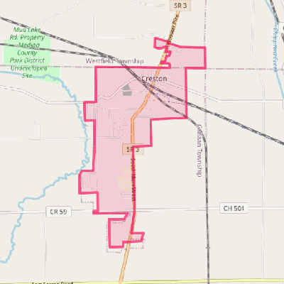 Map of Creston
