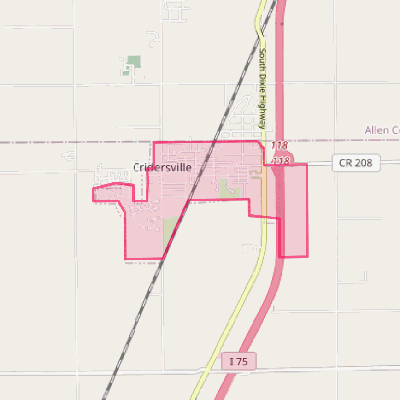 Map of Cridersville