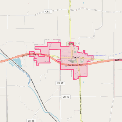 Map of Dalton