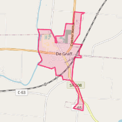 Map of De Graff