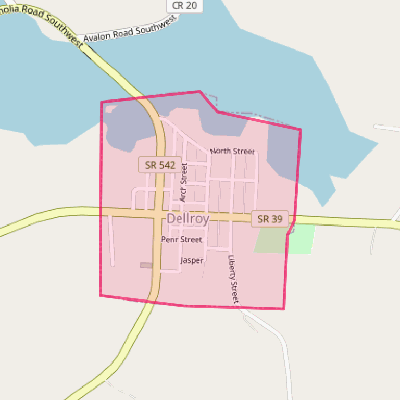 Map of Dellroy