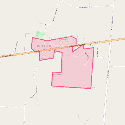 Map of Donnelsville