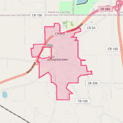 Map of Doylestown