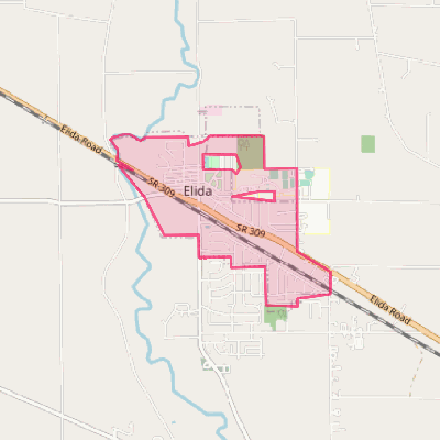 Map of Elida