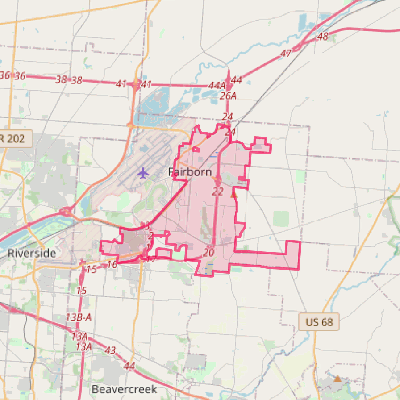 Map of Fairborn