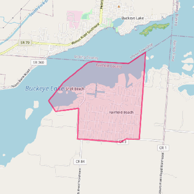 Map of Fairfield Beach
