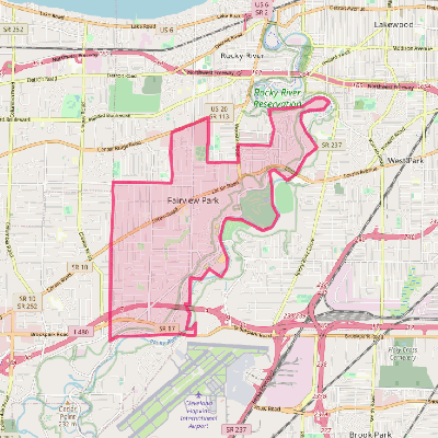 Map of Fairview Park