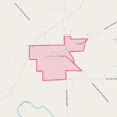 Map of Farmersville