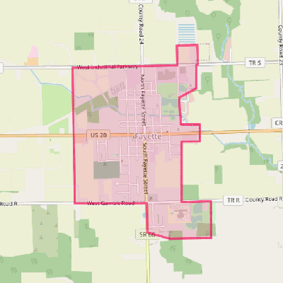 Map of Fayette