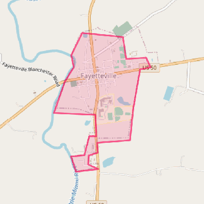 Map of Fayetteville