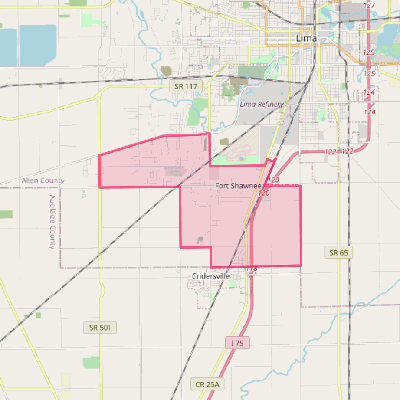 Map of Fort Shawnee