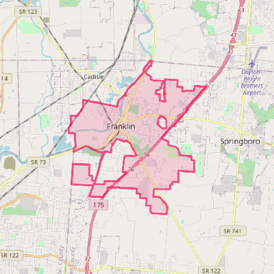 Map of Franklin