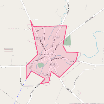 Map of Fredericksburg