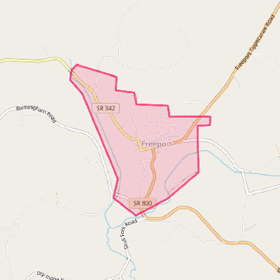 Map of Freeport